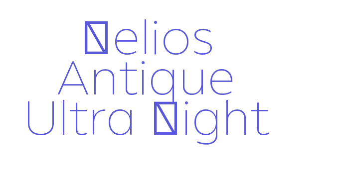 Helios Antique Ultra Light Font Download