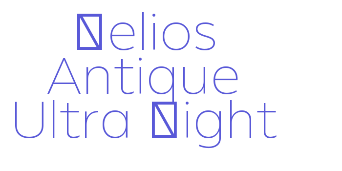 Helios Antique Ultra Light Font