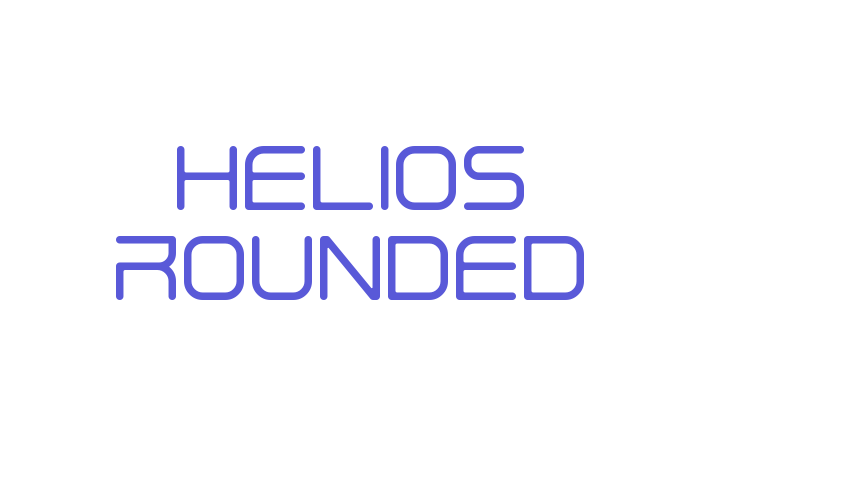 Helios Rounded Font