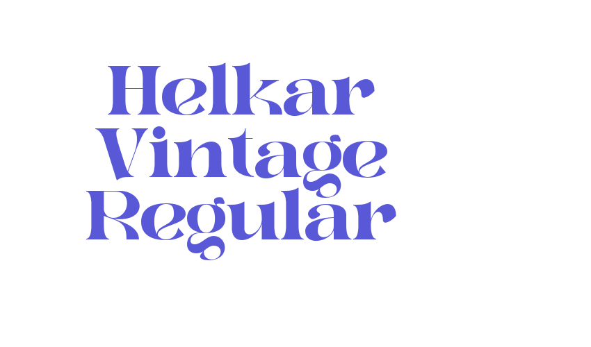 Helkar Vintage Regular Font Download