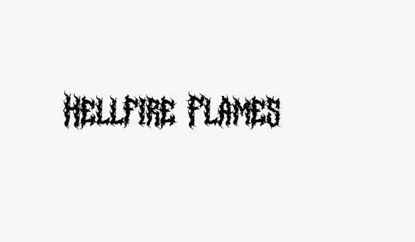 Hellfire Flames Font