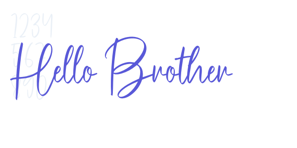 Hello Brother font free