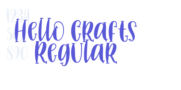 Hello Crafts Regular font