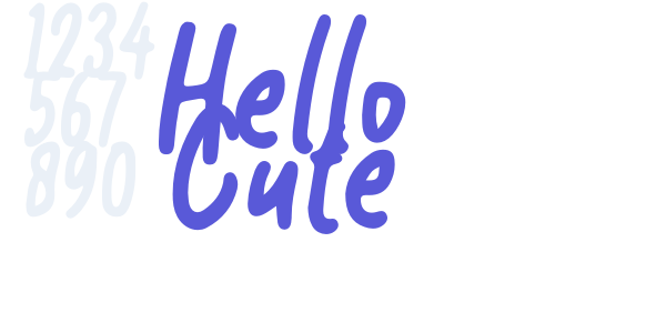 Hello Cute font free