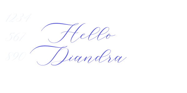 Hello Diandra font free