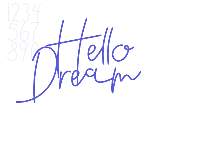 Hello Dream font