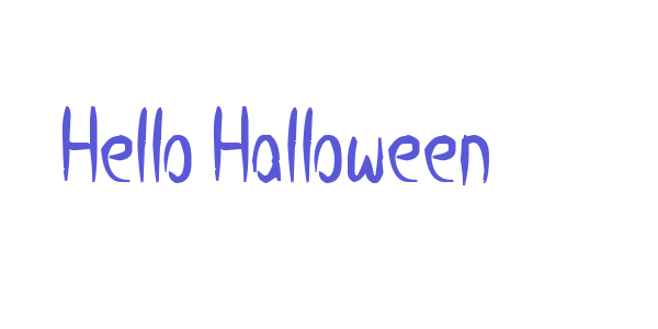 Hello Halloween font free