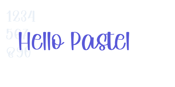 Hello Pastel font free