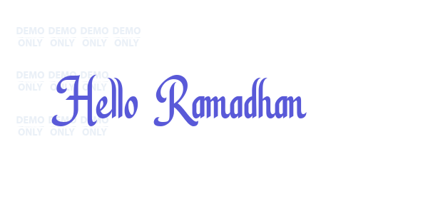 Hello Ramadhan font free