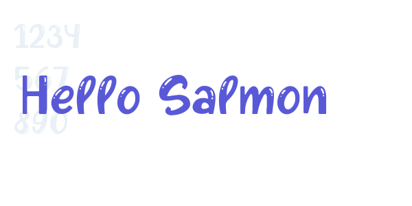 Hello Salmon font free