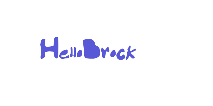 HelloBrock Font Download