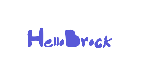 HelloBrock Font