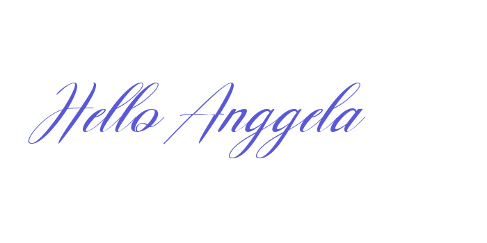 Hello Anggela Font Download