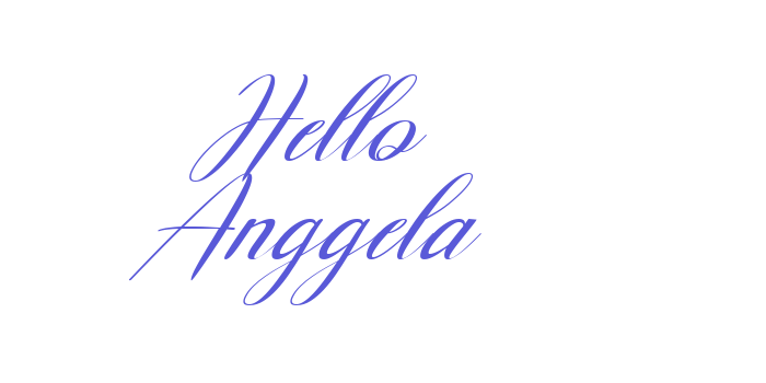 Hello Anggela Font