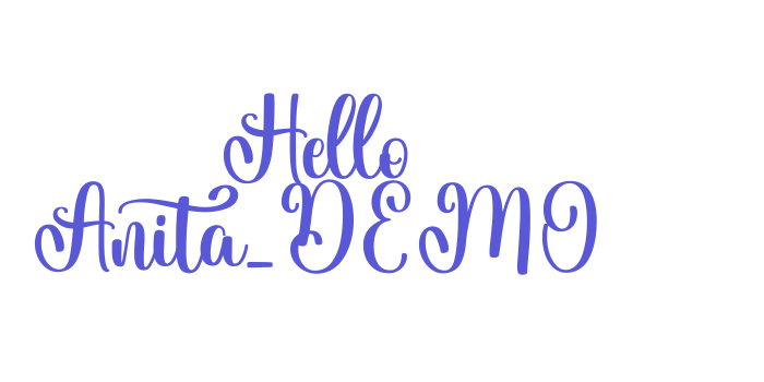 Hello Anita_DEMO Font Download