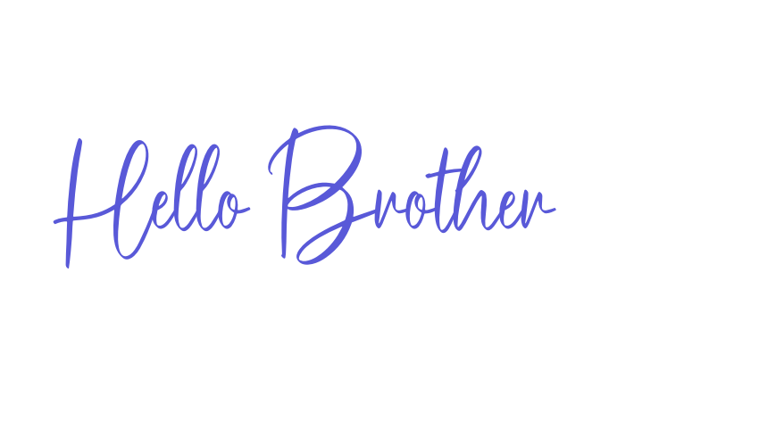 Hello Brother Font