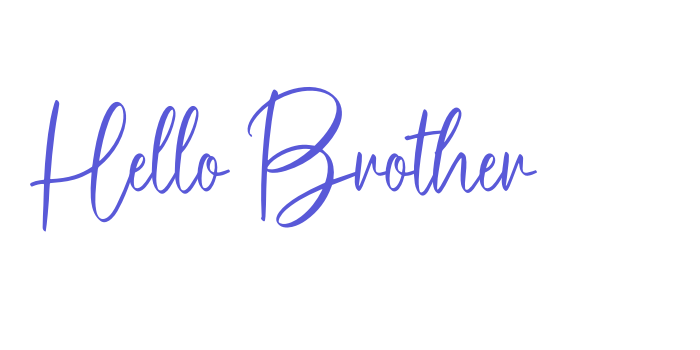 Hello Brother Font Download