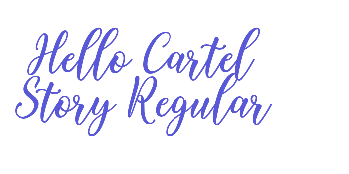 Hello Cartel Story Regular Font