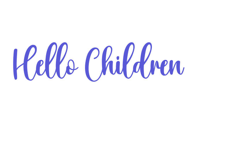 Hello Children Font