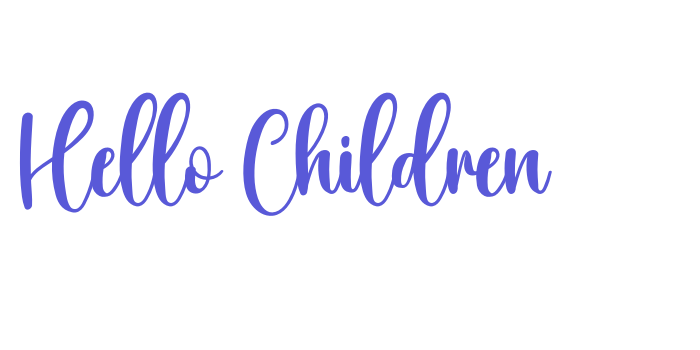 Hello Children Font Download