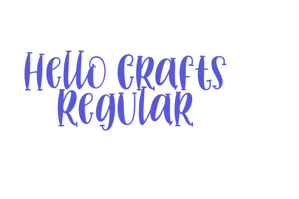 Hello Crafts Regular Font