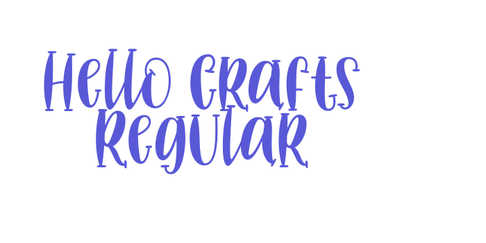 Hello Crafts Regular Font Download