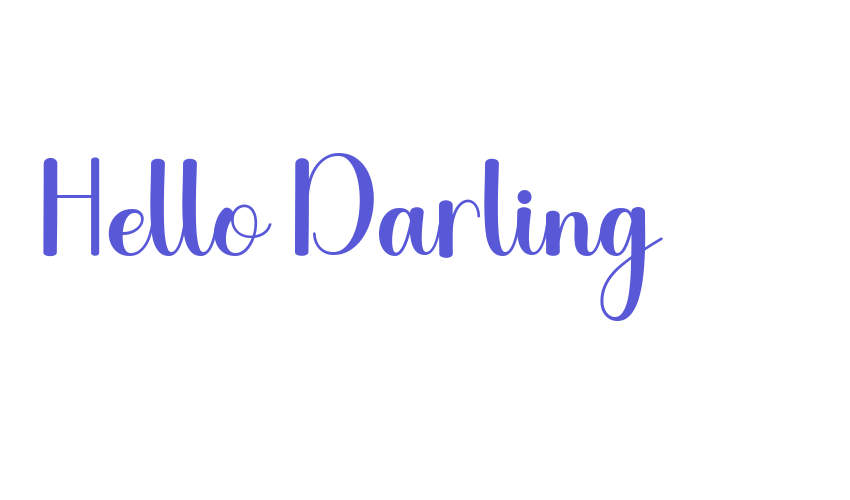 Hello Darling Font