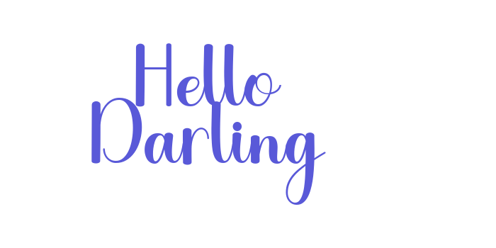 Hello Darling Font Download