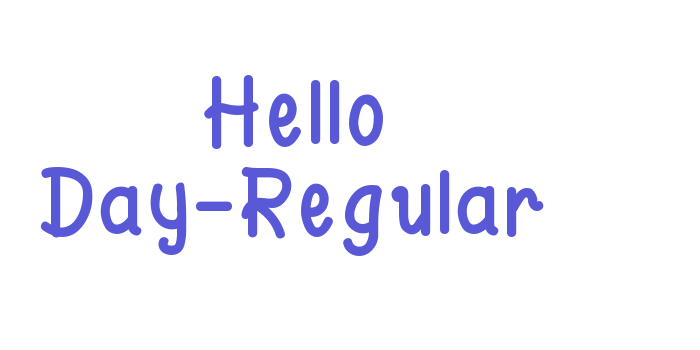 Hello Day-Regular Font