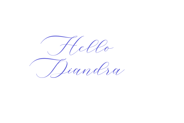 Hello Diandra Font