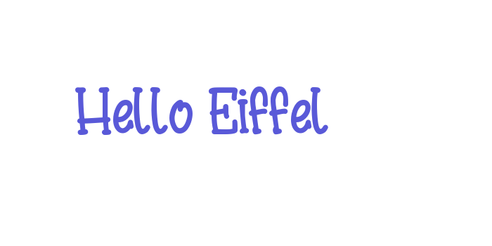 Hello Eiffel Font Download