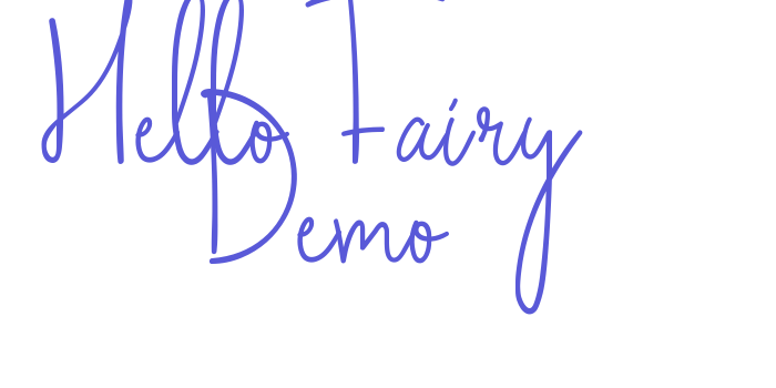 Hello Fairy Demo Font