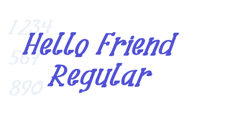 Hello Friend Regular-font-download