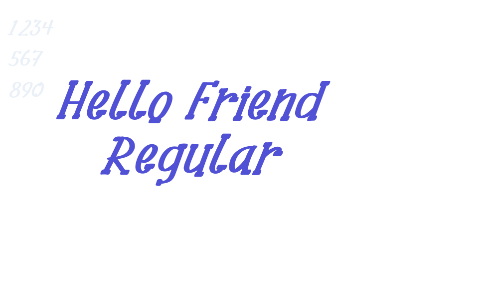 Hello Friend Regular-font-download