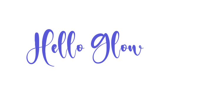 Hello Glow Font Download