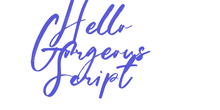 Hello Gorgeous Script Font Download