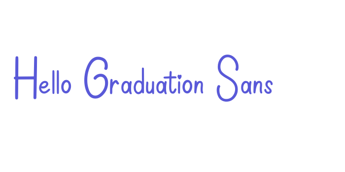 Hello Graduation Sans Font Download