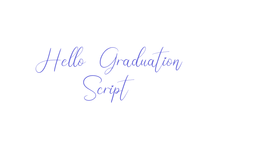 Hello Graduation Script Font Download