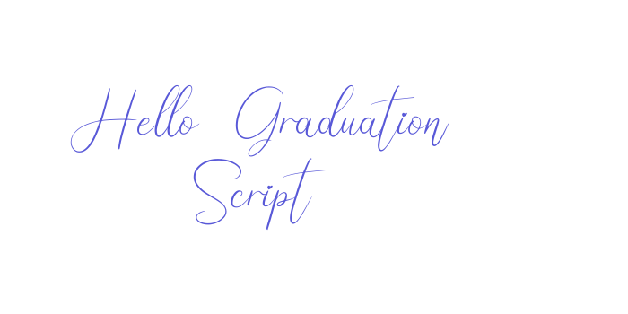 Hello Graduation Script Font Download