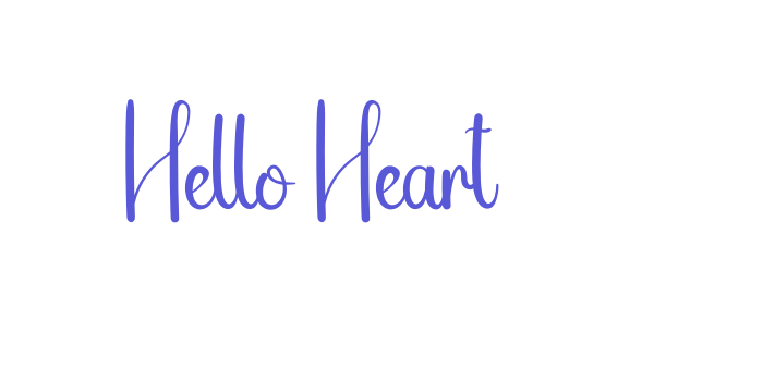 Hello Heart Font