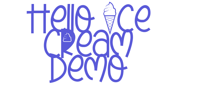 Hello Ice Cream Demo Font Download