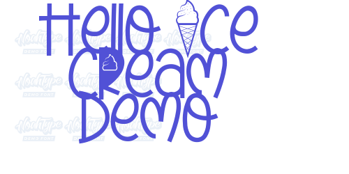 Hello Ice Cream Demo-font-download