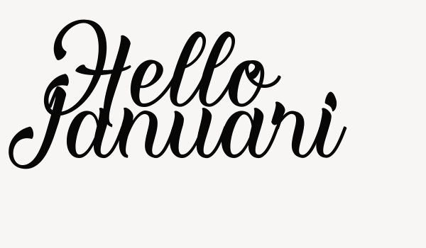 Hello Januari Font