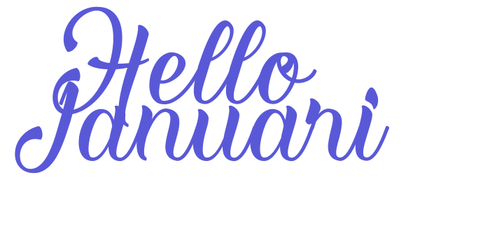 Hello Januari Font Download