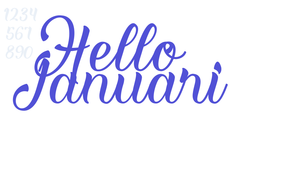 Hello Januari-font-download