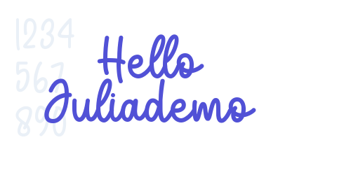 Hello Juliademo-font-download