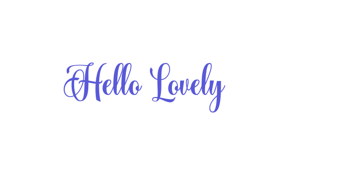 Hello Lovely Font Download