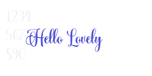 Hello Lovely-font-download