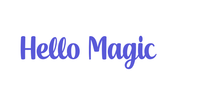 Hello Magic Font