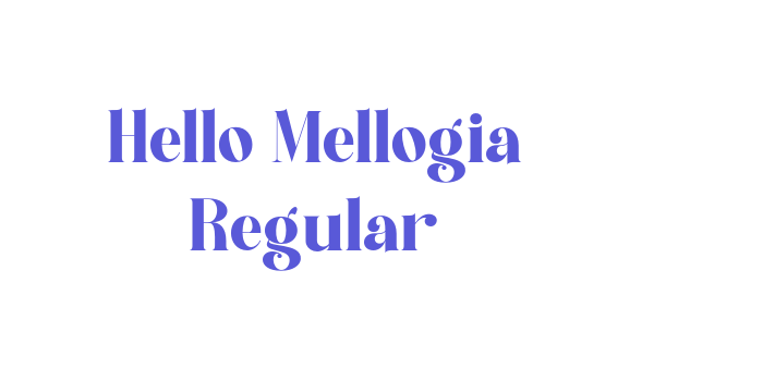 Hello Mellogia Regular Font Download